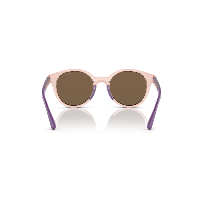 Óculos De Sol Para Crianças Emporio Armani Feminino 0ek4185 Transparent Pink Dark Brown